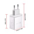 thumbnail image 2 of Cargador de pared para teléfono de 4 puertos Adaptador de corriente de carga rápida Cargador USB para teléfono móvil de viaje portátil Enchufe de la UE Advancent EL5104-06B, 2 of 2