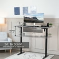 thumbnail image 5 of VIVO Black Electric Single Motor Stand Up Height Adjustable Desk Frame, 5 of 8