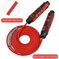 thumbnail image 2 of Skipping Rope for Workout Fitness, Adjustable Length Fabric Cotton Exercise Rope, Tangle Free Rapid Speed Skipping Rope with Soft Foam Handles for Fitness Workouts Fat Burning Exercise, 2 of 7