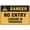 Warning Sign 4, variant on Biosecurity Wash Bay No Entry Or Removal Of Goods Authorised Persons Reflective Aluminum Metal Signage - 8"x12", With Symbol, Weatherproof - Farm, Ranch, Agricultural Facility, Wash Zone