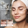 thumbnail image 3 of Suero Facial 5 en 1, hidratante, blanqueador, antiarrugas, envejecimiento, vitamina C, ácido hialurónico, encoge los poros, cuidado de la piel, 30ml, 3 of 4