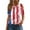2-15-Red, variant on SELONE Red White Blue Shirts Independence Day Womens Summer Tops Fashion Female Round Neck Loose T Shirt Tops Womens American Flag Apparel Plus Size Patriotic Clothing Get Your Party Started Blue S