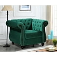 thumbnail image 2 of Fender 40.6'' Wide Tufted Velvet Chesterfield Chair, 2 of 5