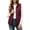 Wine, variant on Puffer Vest for Womens Lightweight Sleeveless Quilted Jackets Stand Collar Zip‑Up Fall Spring Winter Zip Up Coat Outerwear with Pockets