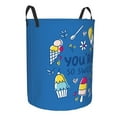 thumbnail image 2 of Balery You are so Sweet Round Laundry Basket with Handles Waterproof Freestanding Laundry Hamper for Clothes Toys in the Dorm and Family-Medium, 2 of 8