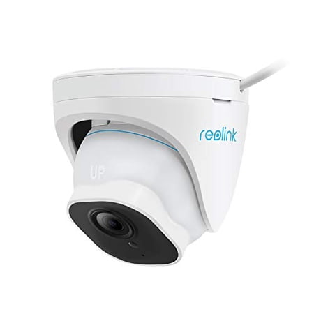 REOLINK 4K Wired Security Camera Outdoor System, IP PoE Dome Surveillance Camera with Human/Vehicle Detection, 100Ft 8MP IR Night Vision, Work with Smart Home, Timelapse, Up to 512GB SD Card, RLC-820A