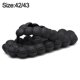 thumbnail image 2 of Chanclas Bubble Slides para mujeres y hombres, sandalias acolchadas gruesas para masajes, playa, piscina, ducha (negro), 2 of 5