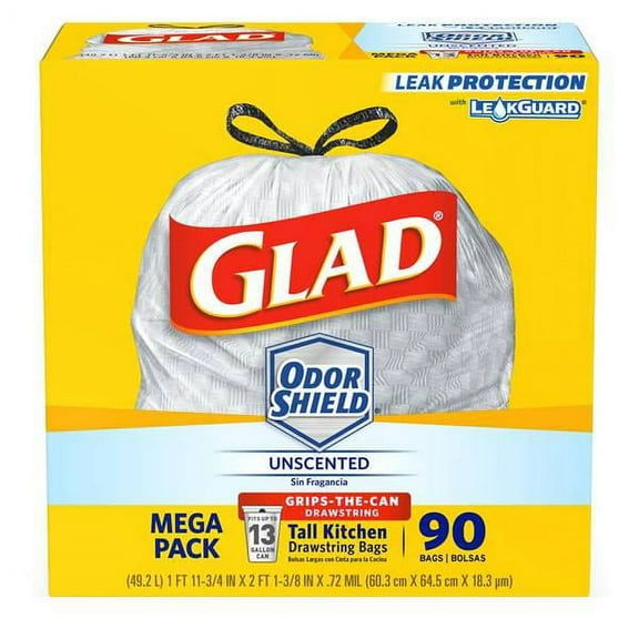 Tall Kitchen Drawstring Garbage Bags