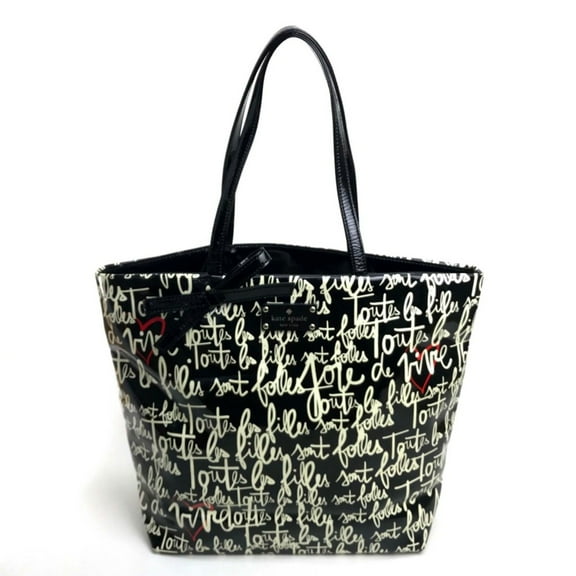 Pre-Owned Kate Spade With ribbon Bag Tote Bag Tote Bag Black (Fair)