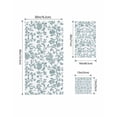 thumbnail image 4 of Teal Blue Green Towel Set of 3, Soft Microfiber Bath Towels, Hand Towel, Washcloths, Vintage Farmhouse Boho Flower Leaf Quick-Dry Absorbent Towels for Bathroom Kitchen Hotel Beach Gym Spa, 4 of 7