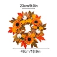 thumbnail image 4 of Halloween Sale Clearance!Fall Decorations for Home, Artificial Fall Wreath Sunflower Maple Leaf Pumpkin Wreath For Thanksgiving Decor, 4 of 7
