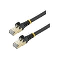 thumbnail image 1 of StarTech.com 14ft CAT6A Ethernet Cable, 10 Gigabit Shielded Snagless RJ45 100W PoE Patch Cord, CAT 6A 10GbE STP Network Cable w/Strain Relief, Black, Fluke Tested/UL Certified Wiring/TIA - Category 6A - 26AWG (C6ASPAT14BK) - Patch cable - RJ-45 (M) to RJ-45 (M) - 14 ft - STP - CAT 6a - molded, snagless - black - for P/N: ET10GSFP, ET91000SM10, ET91000SM20, 1 of 4