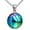 Rainbow, variant on HIJONES Men's Basketball Sport Pendant Necklace Stainless Steel Vintage Hip Hop Punk Pendant Chain Jewelry Black