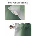 thumbnail image 6 of Green Grey Ombre Bathroom Window Curtain, Farmhouse Gradient Minimalist Light Filtering Coffee Kitchen Curtains, Bedroom Living Room Curtains 2 Panel 84"x63", 6 of 6