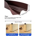 thumbnail image 5 of NOGIS 37" Under Door Draft Stopper, Bottom Seal Weather Stripping - Removable and Washable Insulation Noise Dustproof Strip Bottom Door Weather Stripping (White,L Size), 5 of 8
