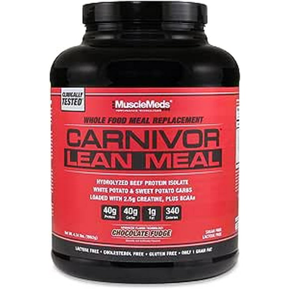 Reemplazo de comida CARNIVOR LEAN MEAL MUSCLEMEDS 4 LBS Chocolate Fudge
