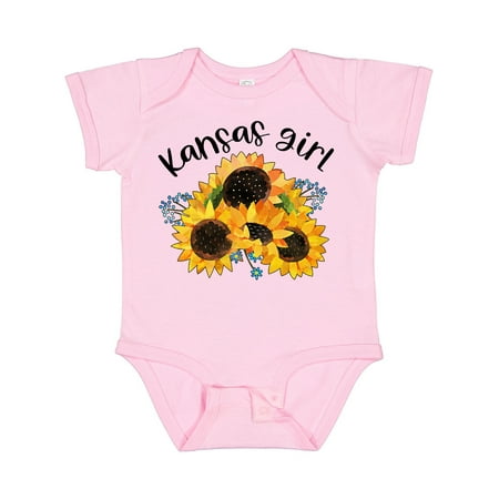 

Inktastic Kansas Girl with Sunflowers Gift Baby Girl Bodysuit