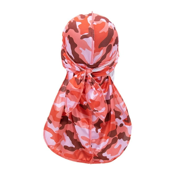 Pañuelo de seda sintética resistente, de secado rápido, estilo hip hop, cómodo y con diseño de . Rojo