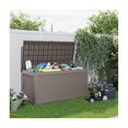 thumbnail image 6 of 260-Gallon Outdoor Storage Box with Rattan Effect and Gas Spring-light coffee, 6 of 6