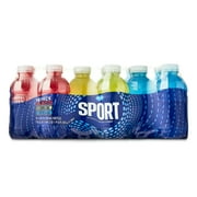 Great Value Sport Hydration Drink, Fruit Punch, Lemon Lime & Mixed Berry, 12 fl oz, 18 Bottles