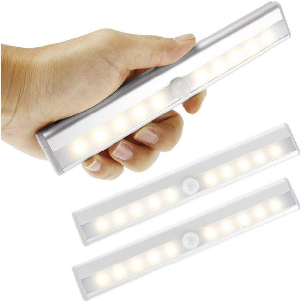 Lampe LED à piles avec détecteur de mouvement pour placard et armoires