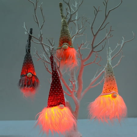 

Frm Christmas Faceless Doll With Light Luminous Pendant 1 Piece