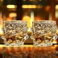 thumbnail image 3 of Homelife 1/2/4Pcs Glass Whiskey Glasses Heavy Thick Bottom Bar Bourbon Glasses Faux Crystal Whisky Twisted Glass Tumblers Poker Night Drinkware, 3 of 13