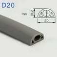 thumbnail image 1 of Bgsha Heavy Duty Floor Cable Protection Cover Floor Cable Cover Rubber Trunking 1M, 1 of 6