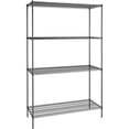 thumbnail image 1 of Regency 24" x 60" NSF Black Epoxy 4-Shelf Kit with 96" Posts, 1 of 1