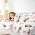 thumbnail image 3 of Manfei Cute Coquette Bowtie Full Size Comforter Sets,Vegetable Cucumber Bedding Comforter Set,Pink Reversible,3pcs,1 Comforter and 2 Pillowcases, 3 of 7