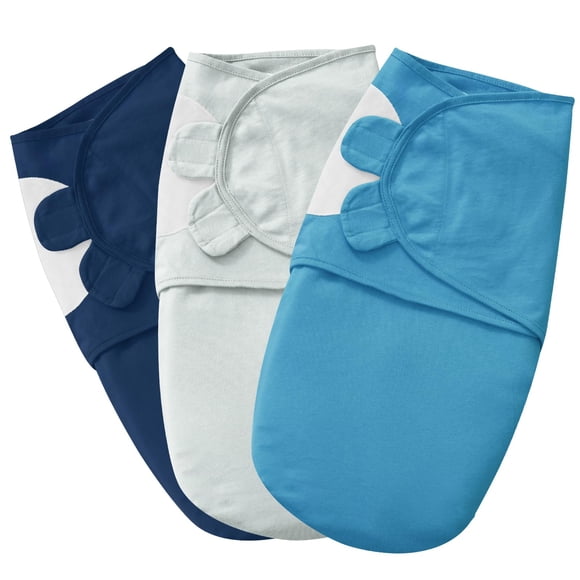 Sacos de dormir de algodón PHF, paquete de 3, ajustables de 0 a 3 meses
