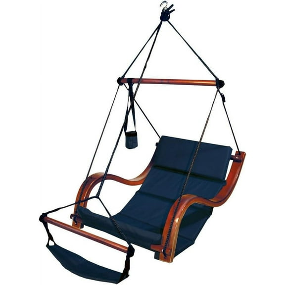 Hammaka Nami Deluxe Hanging Hammock Lounger Chair In Blue
