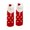 White, variant on Women's Socks Girls Christmas Cute Coloer Stripe Santa Claus Print Thicken Coral Fleece Keep Warm Socks Sox