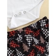 thumbnail image 3 of Canis Newborn Baby Girls Cotton Tops Romper Floral Pants 3Pcs Outfits Set Clothes, 3 of 7