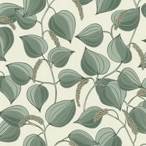 Rasch Alaia Green Leafy Vine Wallpaper