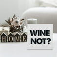 thumbnail image 7 of Zomyto 5"x5" Kitchen Drink Quote Wood Box Sign Art Desk Decor Wood Block Sign Decor for Home Dining Room Pub Table Shelf Wall, 7 of 7