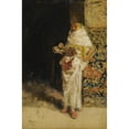 thumbnail image 2 of José Villegas Cordero 17x24 Gold Ornate Framed and Double Matted Museum Art Print Titled - The Harem Guard (1872), 2 of 4