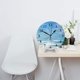 thumbnail image 3 of Reloj de pared Into The Blue: reloj de pared silencioso de 10 pulgadas que no hace tictac, estilo rústico retro campestre, decorativo para sala de estar, cocina, hogar, baño y dormitorio, 3 of 7