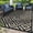 Black&beige, variant on Outdoor rug suitable for patios, patios, campervans, balconies, backyards, etc. 5ft x 8ft waterproof mat, double-sided plastic material.
