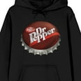 thumbnail image 2 of Dr Pepper Bottle Cap Art Long Sleeve Black Adult Hooded Sweatshirt-3XL, 2 of 4