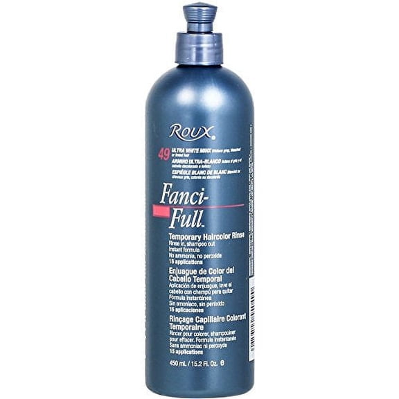 Roux Fanci Full Temporary Color Rinse, 49 Ultra White Minx 15 Oz