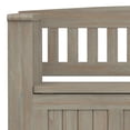 thumbnail image 4 of Simpli Home Acadian Banc d'Entrée Transitionnel en Bois de 48 Pouces Gris, 4 of 8