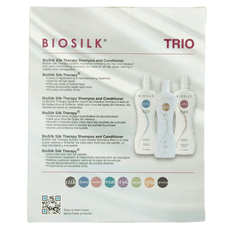 BioSilk Silk Therapy Trio Nourishing Shampoo Conditioner