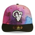 thumbnail image 2 of Men's New Era Pink/Black Los Angeles Rams 2022 NFL Crucial Catch Low Profile 59FIFTY Fitted Hat, 2 of 6