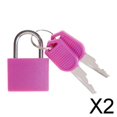 thumbnail image 1 of DYNWAVECA 2xMini Valise de Voyage en Acier avec 2 Clés Rose 2 Pcs, 1 of 10