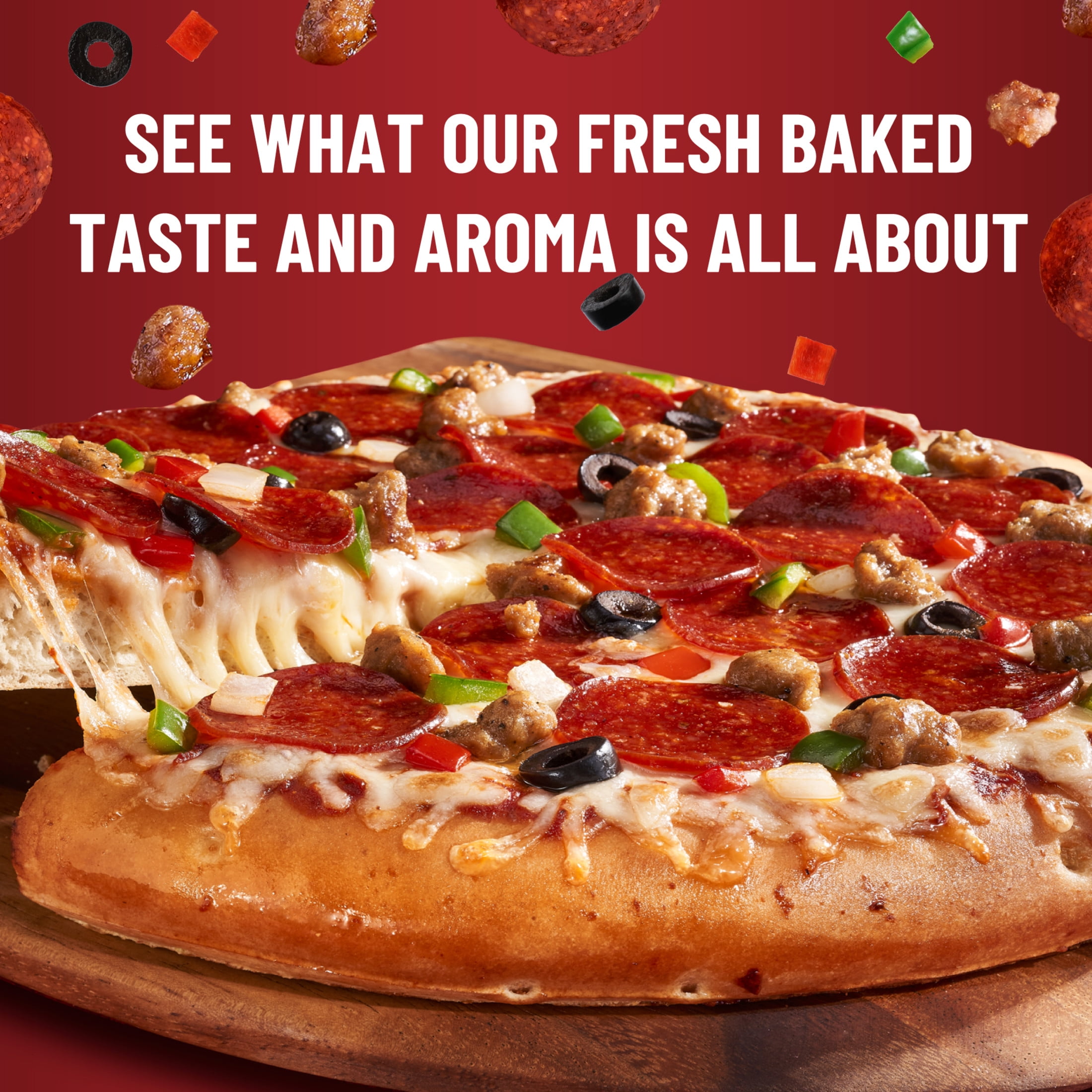 DiGiorno Frozen Pizza, Supreme Original Rising Crust with Marinara Sauce, 31.4 oz (Frozen)