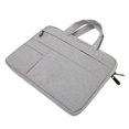 thumbnail image 4 of Funda para portátil impermeable de tela Oxford con doble cremallera Funda protectora para portátil Gris claro Gris claro 13 pulgadas, 4 of 10
