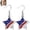 A, variant on Patriotic 4th of July Dangle Earrings, Star and USA Themed Hook Earrings for Independence Day Parties and Daily Wear, 2.2*1.4 Inch