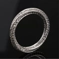 thumbnail image 5 of Mobius Ring Eternity Bent Band Cz 925 Silver Men Women Wedding Engagement Sz 5-9, 5 of 6