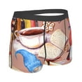 thumbnail image 3 of Kll Gnomes Books Tea Cups Men'S Cotton Boxer Briefs Underwear-Medium, 3 of 9